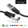 Patch Cable, Cat 6, Shielded, 6 inch, w/Boots, Black - P/N WC140820