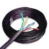 Cat 6 Cable, 250 ft. Solid, Unshielded, Direct Burial, Flooded Core, Black - P/N WC101011