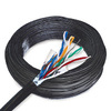 Cat 6 Cable, 500 ft. Solid, Shielded, Direct Burial, Flooded Core, Black - P/N WC101017