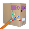 Cat 5E Cable, 1000 ft. Solid, Unshielded, Orange - P/N WC101072