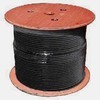 Cat 5E Cable, 1000 ft. Reel, Solid, Shielded, Black - P/N WC101151