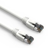 Patch Cable, Cat 8, Shielded, 1 ft. w/Boots, White - P/N WC144630