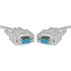 Null Modem Cable, 10 ft. molded DB9F to DB9F - P/N WC191130