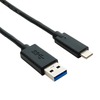 Cable, USB C to A 3.0, M/M, 1 ft, Black - P/N WC291294