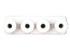 Telco, Cable Distribution Spool, 1x4 Mushroom Board, White - P/N WC342202