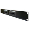 Patch Panel, 12 Port, Cat 5E, 110 Type, 568A&B - P/N WC351010