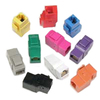 Keystone Jacks, Cat 5E, Pass-thru Couplers, Yellow, 10 pcs - P/N WC361242