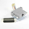  Adapter, Modular, RJ45 to DB25M, Gray - P/N WC391490