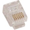 Connector, RJ12, crimp type, for flat cable, 100 pack - P/N WC451020