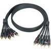 Cable, Component Audio/Video, 5 RCA Gold, Male, 75 ft. - P/N WC511150