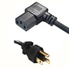 Power Cord, 6 ft, 10A/125V, 18 AWG, NEMA 5-15P / IEC C13 LA, SVT, Black, UL/CSA - P/N WC540800