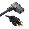 Power Cord, 6 ft, 10A/125V, 18 AWG, NEMA 5-15P / IEC C13 RA, SVT, Black, UL/CSA - P/N WC540805