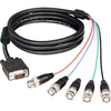 Cable, RGB, HD15M to 5 BNC's, RF suppressor, 6 ft. - P/N WC281020