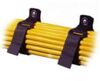 Cable Tie, Velcro Hook and Loop Cinch Strap w/Grommets, 1 x 7 in, Black, 10 pack - P/N WC520000