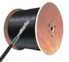 Cat 6a Cable, 1000 ft. Solid, Shielded, Direct Burial, Black - P/N WC101378