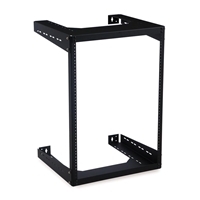 15U deep open frame wall rack suitable for larger network setups.