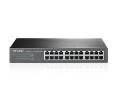 24-port unmanaged switch for extensive network connectivity.