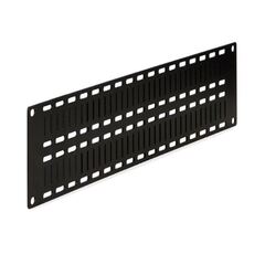 2U flat lacing panel designed for organizing cables in server environments.