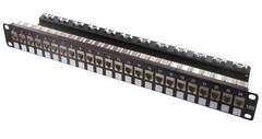 Cat8 shielded patch panel suitable for ultra-fast data transmission.