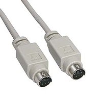PS/2 male to male cable with a flexible design for easy installation.