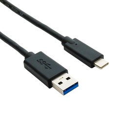 USB A to C cable for connecting USB-C devices to standard USB ports.