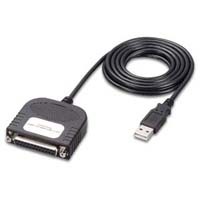 USB to serial adapter with DB25 connector for legacy devices.