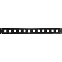 1U blank patch panel with 12 ports for future expansions.