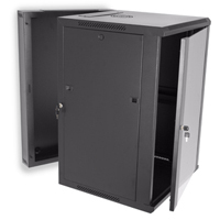 18U wall mount swing-out cabinet for versatile installation options.