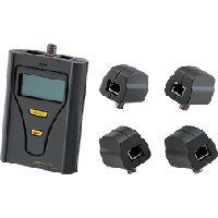 Cable tester with multiple functions for network and coaxial cable testing.