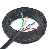 Cat5e outdoor gel UTP coil cable, designed for moisture resistance in outdoor applications.