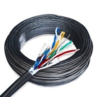 Cat6 direct burial shielded cable, another view, suitable for harsh outdoor environments.