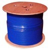Cat6 blue cable on a reel, suitable for various networking applications.