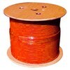 Cat6 reel of orange cable, perfect for various networking applications.