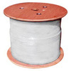 Cat6 white cable on a reel, ideal for clean installations in offices.