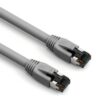 Cat 8 gray shielded patch cable, perfect for high-speed network setups.