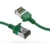 Cat8 green shield slimline patch cable, perfect for high-bandwidth applications.