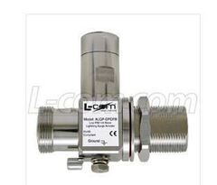 Coaxial lightning surge protector with female-female connectors for reliable signal protection.