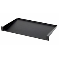 1U component shelf for additional storage in rack systems.