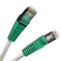 Shielded Cat5e crossover cable, providing excellent data transmission quality.