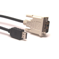 DVI to HDMI adapter cable for connecting DVI devices to HDMI displays.
