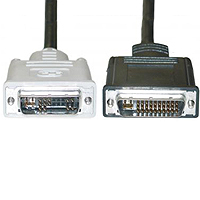 DVI-A analog cable, featuring a high-quality design for reliable video transmission.