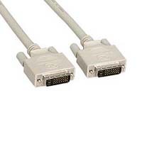 DVI-D dual link cable, featuring robust connectors for secure connections.