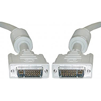 DVI-I to DVI-I dual link cable, optimized for high-speed video signal transmission.