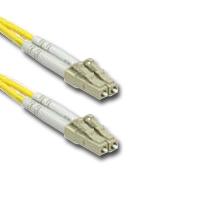 Single mode LC to LC fiber optic cable, ideal for long-distance connections.