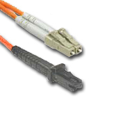MTRJ to LC multimode fiber optic cable, designed for reliable data transfer.