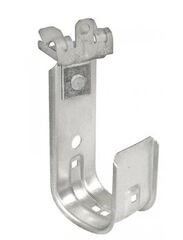 Hammer-on J-hook for flange installation, effectively organizes cables.