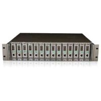 Chassis for media converters, designed for network integration.