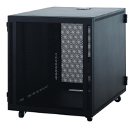 Compact 12U rack server designed for efficient equipment storage.