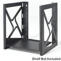 12U rack wall mount designed for efficient use of vertical space.