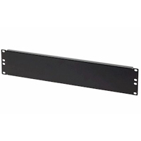 2U blank spacer for optimizing rack space and enhancing equipment cooling.